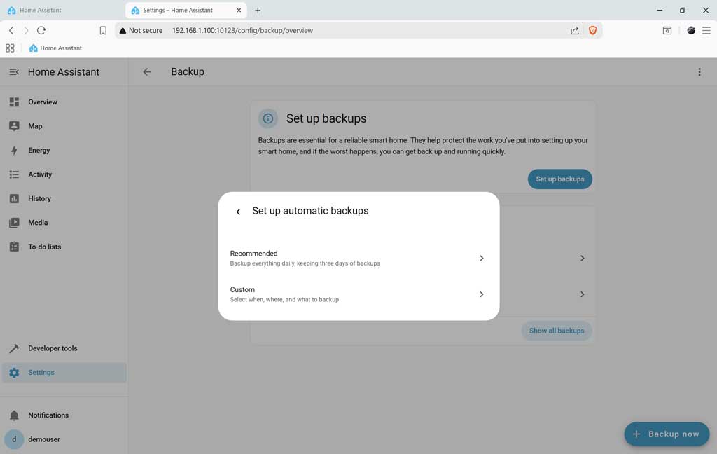 Backup Type