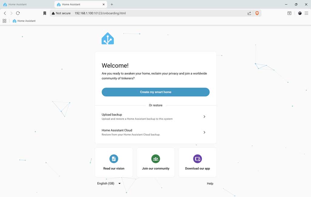 Welcome Screen